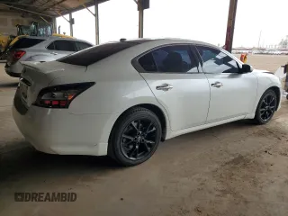 2014 Nissan Maxima SV with VIN 1N4AA5AP5EC906876, listed as a Copart auction lot 56054725 with 89,385 mi miles and Salvage title. Bid and sale history available at DreamBid. Image 3.