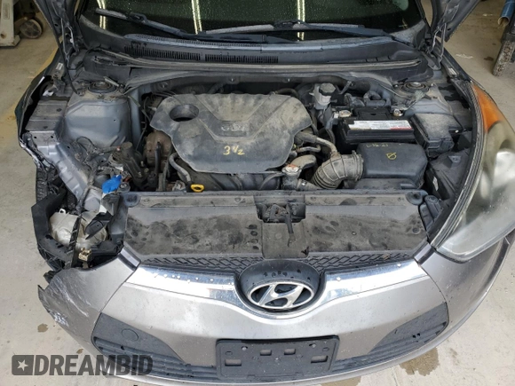 2012 Hyundai Veloster w/Black Int with VIN KMHTC6AD0CU045389, listed as a Copart auction lot 55524945 with 177,161 mi miles and Salvage title. Bid and sale history available at DreamBid. Image 11.