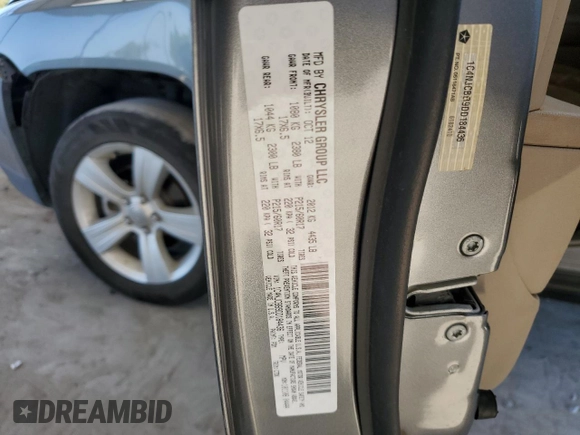2013 Jeep Compass Sport with VIN 1C4NJCBB9DD184436, listed as a Copart auction lot 75313354 with 130,016 mi miles and Salvage Title. Bid and sale history available at carsss.com. Image 15.