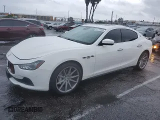 2017 Maserati Ghibli with VIN ZAM57XSA1H1196337, listed as a Copart auction lot 81119963 with 86,374 mi miles. Bid and sale history available at carsss.com. Image 1.