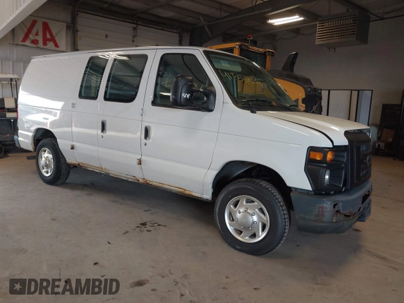 2012 Ford Econoline Cargo Commercial with VIN 1FTNE1EW1CDA97975, listed as a IAAI auction lot 41552574 with 54,665 mi miles and . Bid and sale history available at DreamBid. Image 1.