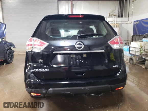 2015 Nissan Rogue SV with VIN KNMAT2MV2FP587220, listed as a Copart auction lot 52145405 with 200,366 mi miles and Salvage Title. Bid and sale history available at DreamBid. Image 6.