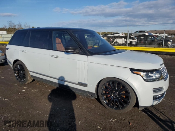 2017 Land Rover Range Rover with VIN SALGV5FEXHA362660, listed as a Copart auction lot 44452045 with 97,149 mi miles and Clean title. Bid and sale history available at DreamBid. Image 4.