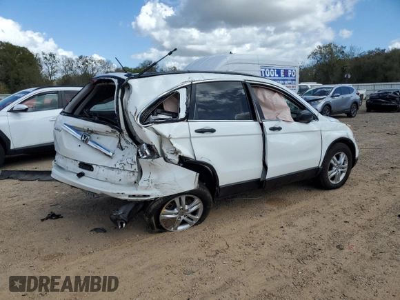 2011 Honda CR-V EX with VIN 3CZRE3H56BG702407, listed as a Copart auction lot 49337055 with 76,957 mi miles and Salvage Title. Bid and sale history available at DreamBid. Image 3.