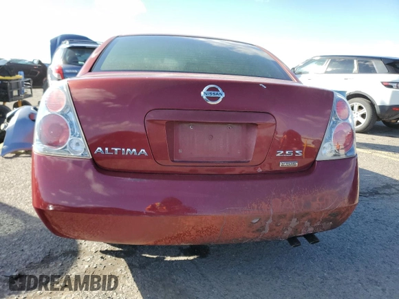 2006 Nissan Altima S with VIN 1N4AL11D66C161629, listed as a Copart auction lot 45572005 with Not provided miles and Salvage title. Bid and sale history available at DreamBid. Image 6.