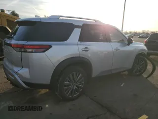2023 Nissan Pathfinder SL with VIN 5N1DR3CDXPC243701, listed as a Copart auction lot 43455615 with 44,170 mi miles and Salvage title. Bid and sale history available at DreamBid. Image 3.