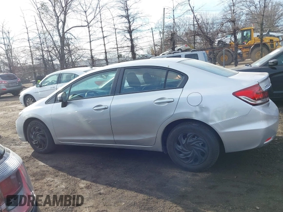 2014 Honda Civic Sedan LX with VIN 19XFB2F5XEE210316, listed as a IAAI auction lot 41662838 with 100,536 mi miles. Bid and sale history available at carsss.com. Image 14.