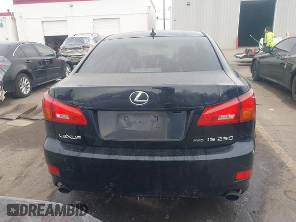 2007 Lexus IS 250 with VIN JTHCK262172012313, listed as a IAAI auction lot 41420035 with 219,830 mi miles. Bid and sale history available at carsss.com. Image 17.