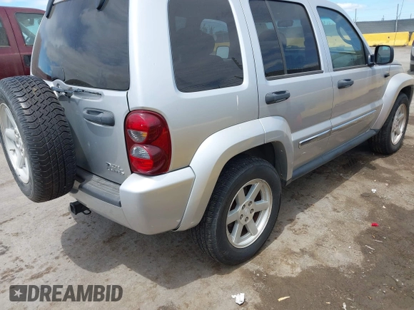 2006 Jeep Liberty Limited with VIN 1J4GK58KX6W221472, listed as a IAAI auction lot 42795155 with 186,972 mi miles and . Bid and sale history available at DreamBid. Image 4.