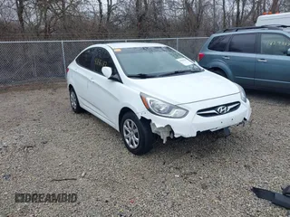 2012 Hyundai Accent GLS with VIN KMHCT4AE8CU207332, listed as a IAAI auction lot 41846183 with 163,190 mi miles. Bid and sale history available at carsss.com. Image 1.