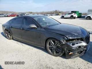 2014 Audi S7 Prestige with VIN WAUW2AFC1EN063045, listed as a Copart auction lot 43570525 with 158,875 mi miles and Salvage Title. Bid and sale history available at carsss.com. Image 4.