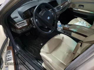 2007 BMW 7 Series 750Li with VIN WBAHN83587DT76391, listed as a Copart auction lot 44935055 with 0 mi miles and Salvage Title. Bid and sale history available at carsss.com. Image 8.