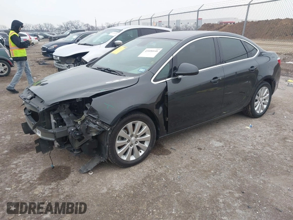 2015 Buick Verano with VIN 1G4PP5SK5F4190459, listed as a IAAI auction lot 41606646 with 99,764 mi miles. Bid and sale history available at carsss.com. Image 2.