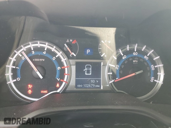 2016 Toyota 4Runner Limited with VIN JTEBU5JR8G5307125, listed as a Copart auction lot 67506204 with 102,679 mi miles and Salvage title. Bid and sale history available at DreamBid. Image 9.