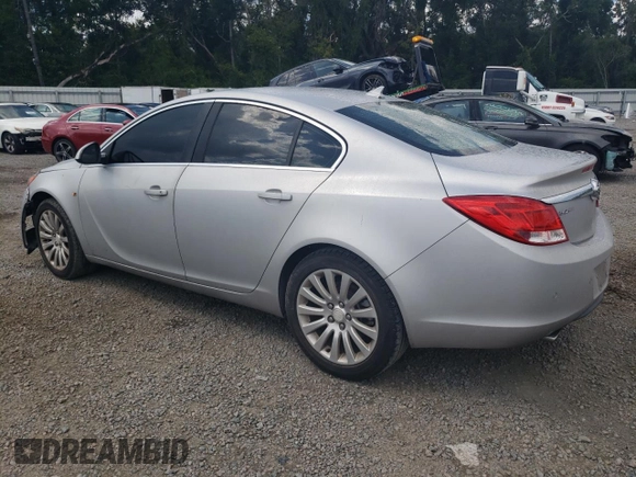 2011 Buick Regal CXL Turbo TO1 with VIN W04GV5EV9B1097451, listed as a Copart auction lot 72307114 with 117,911 mi miles and Salvage Title. Bid and sale history available at carsss.com. Image 2.