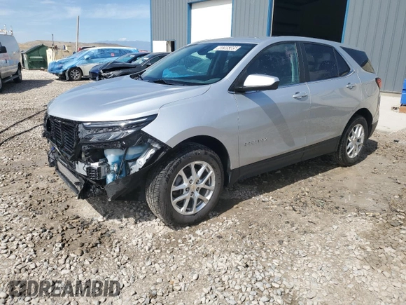 2022 Chevrolet Equinox LT z VIN 3GNAXUEV5NL203155, wystawiony jako Copart lot #60285385 z przebiegiem 112 071 mil mil oraz Czysty tytuł • Clean title. Historia ofert i sprzedaży dostępna na DreamBid. Obrazek 1.