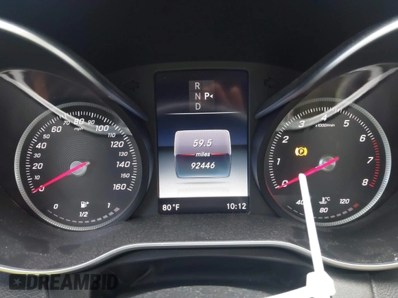 2016 Mercedes-Benz C 300 with VIN 55SWF4JBXGU172594, listed as a IAAI auction lot 42275623 with 92,446 mi miles and . Bid and sale history available at DreamBid. Image 7.