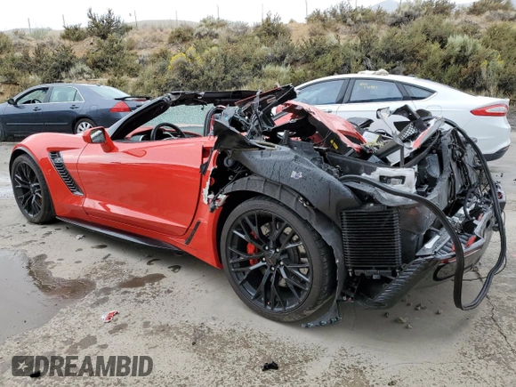 2017 Chevrolet Corvette Z06 3LZ with VIN 1G1YT2D64H5603285, listed as a Copart auction lot 68898003 with 0 mi miles. Bid and sale history available at carsss.com. Image 2.