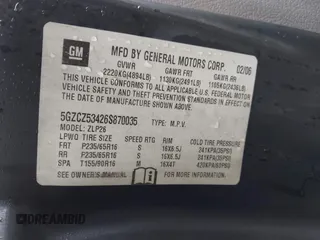 2006 Saturn VUE z VIN 5GZCZ53426S870035, wystawiony jako IAAI lot #41731594 z przebiegiem 161 356 mil mil oraz . Historia ofert i sprzedaży dostępna na DreamBid. Obrazek 9.