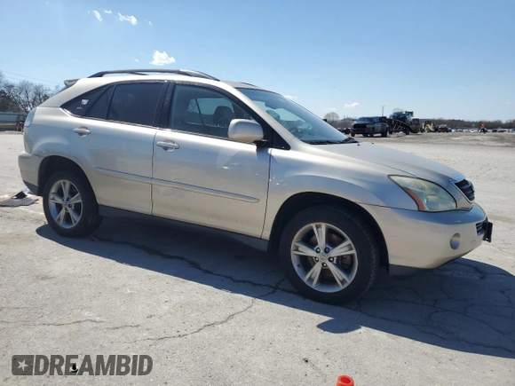 2006 Lexus RX 400h with VIN JTJGW31UX60004370, listed as a Copart auction lot 50452855 with Not provided miles and Clean title. Bid and sale history available at DreamBid. Image 4.