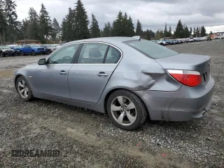 2007 BMW 5 Series 525i with VIN WBANE53587CW65729, listed as a Copart auction lot 50196855 with 178,956 mi miles and Salvage Title. Bid and sale history available at carsss.com. Image 2.