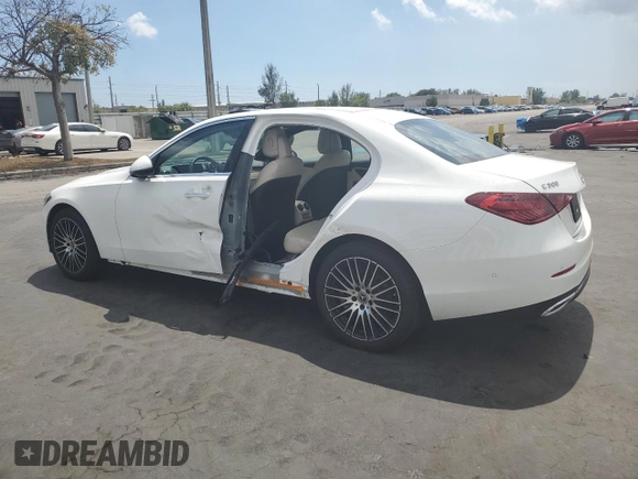 2024 Mercedes-Benz C 300 with VIN W1KAF4HBXRR224584, listed as a Copart auction lot 50509725 with 2,757 mi miles and Salvage Title. Bid and sale history available at DreamBid. Image 2.