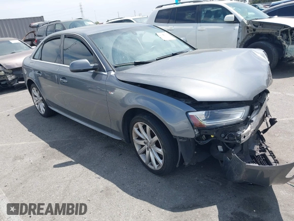 2014 Audi A4 Premium with VIN WAUAFAFL0EN045957, listed as a IAAI auction lot 42032316 with 1 mi miles. Bid and sale history available at carsss.com. Image 1.