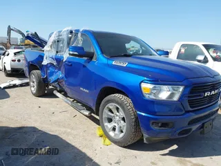 2019 Ram 1500 Big Horn z VIN 1C6RREFT7KN666569, wystawiony jako IAAI lot #42001444 z przebiegiem 91 819 mil mil oraz . Historia ofert i sprzedaży dostępna na DreamBid. Obrazek 1.