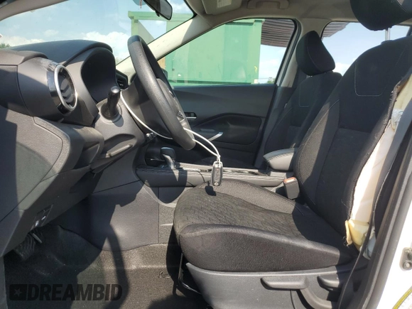 2023 Nissan Kicks SV with VIN 3N1CP5CV9PL567496, listed as a Copart auction lot 60511995 with 27,514 mi miles and Salvage title. Bid and sale history available at DreamBid. Image 7.