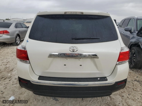 2013 Toyota Highlander with VIN 5TDZA3EH2DS045254, listed as a Copart auction lot 50244815 with 74,507 mi miles and Salvage Title. Bid and sale history available at carsss.com. Image 6.
