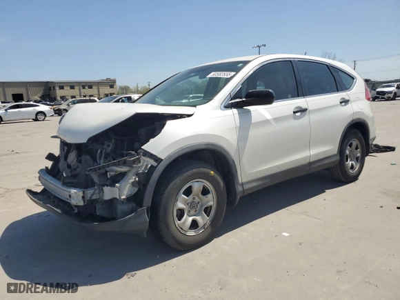 2015 Honda CR-V LX with VIN 5J6RM3H33FL007134, listed as a Copart auction lot 50582555 with 166,480 mi miles and Salvage Title. Bid and sale history available at carsss.com. Image 1.