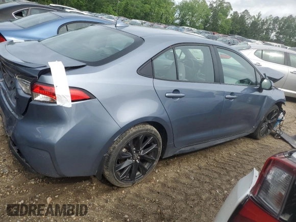 2024 Toyota Corolla SE with VIN 5YFS4MCE2RP187286, listed as a Copart auction lot 52734265 with 8,753 mi miles and Salvage Title. Bid and sale history available at DreamBid. Image 3.
