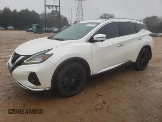 2023 Nissan Murano Platinum with VIN 5N1AZ2DJ9PC101020, listed as a Copart auction lot 41584275 with 19,828 mi miles and Salvage Title. Bid and sale history available at DreamBid. Image 1.