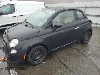 2013 FIAT 500 Pop with VIN 3C3CFFDR5DT686315, listed as a Copart auction lot 43109845 with 0 mi miles and Salvage Title. Bid and sale history available at carsss.com. Image 1.