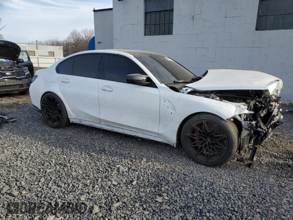 2024 BMW M3 Competition xDrive z VIN WBS43AY05RFT23854, wystawiony jako Copart lot #45918415 z przebiegiem Nie podano mil oraz Szkoda całkowita • Salvage title. Historia ofert i sprzedaży dostępna na DreamBid. Obrazek 4.