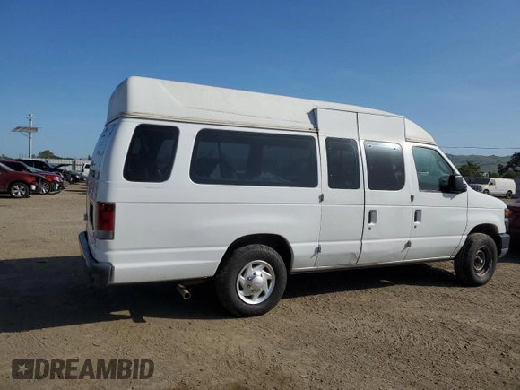 2008 Ford Econoline Cargo Commercial with VIN 1FTNS24W58DA22932, listed as a Copart auction lot 53193794 with Not Provided miles and Salvage Title. Bid and sale history available at DreamBid. Image 3.