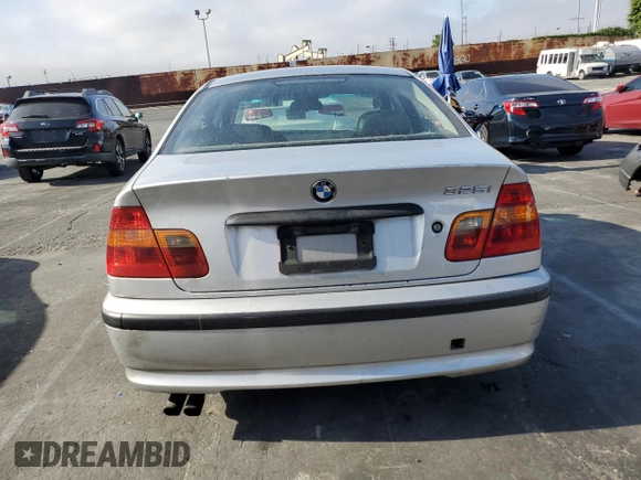 2002 BMW 3 Series 325i with VIN WBAEV33472KL73547, listed as a Copart auction lot 57667895 with 350,318 mi miles and Salvage title. Bid and sale history available at DreamBid. Image 6.