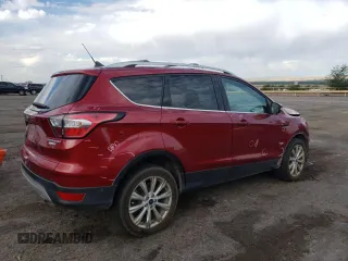 2018 Ford Escape Titanium with VIN 1FMCU9J94JUC62242, listed as a Copart auction lot 59770835 with 139,316 mi miles and Salvage title. Bid and sale history available at DreamBid. Image 3.