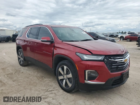 2022 Chevrolet Traverse LT Leather with VIN 1GNERHKW5NJ142008, listed as a Copart auction lot 69851374 with 50,224 mi miles and Salvage Title. Bid and sale history available at carsss.com. Image 4.