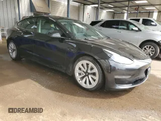2022 Tesla Model 3 with VIN 5YJ3E1EA0NF369620, listed as a Copart auction lot 54424025 with 94,256 mi miles and Clean Title. Bid and sale history available at DreamBid. Image 4.