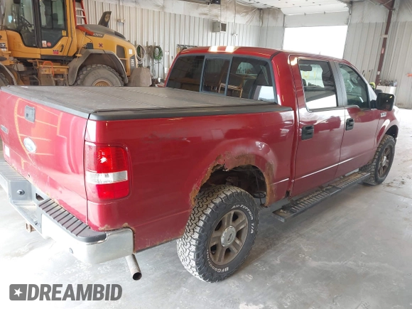 2007 Ford F-150 XLT with VIN 1FTPW14V57FA56628, listed as a IAAI auction lot 42103571 with 125,537 mi miles. Bid and sale history available at carsss.com. Image 4.