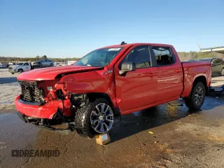 2021 Chevrolet Silverado 1500 RST with VIN 1GCUYEET1MZ356839, listed as a Copart auction lot 43963905 with 53,608 mi miles and Salvage Title. Bid and sale history available at carsss.com. Image 1.