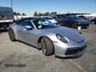 2020 Porsche 911 Carrera S with VIN WP0CB2A9XLS262651, listed as a Copart auction lot 76948374 with 25,800 mi miles and Salvage Title. Bid and sale history available at DreamBid. Image 4.