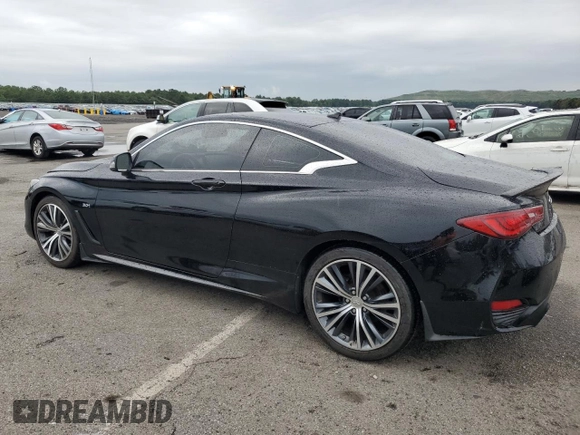 2017 Infiniti Q60 Premium with VIN JN1EV7EL1HM553380, listed as a Copart auction lot 64293185 with 117,258 mi miles and Clean title. Bid and sale history available at DreamBid. Image 2.
