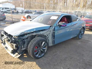 2022 Infiniti Q60 Red Sport 400 with VIN JN1FV7LL0NM680575, listed as a IAAI auction lot 41436276 with 26,862 mi miles and . Bid and sale history available at DreamBid. Image 21.