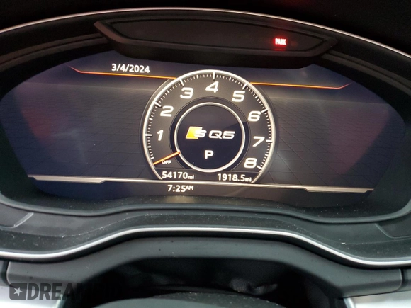 2020 Audi SQ5 Premium Plus with VIN WA1B4AFY1L2023175, listed as a Copart auction lot 45053424 with 54,170 mi miles and Salvage Title. Bid and sale history available at DreamBid. Image 9.