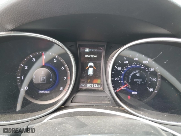 2013 Hyundai Santa Fe 2.0T Sport with VIN 5XYZUDLA4DG100691, listed as a Copart auction lot 49961595 with 107,812 mi miles and Salvage Title. Bid and sale history available at carsss.com. Image 9.