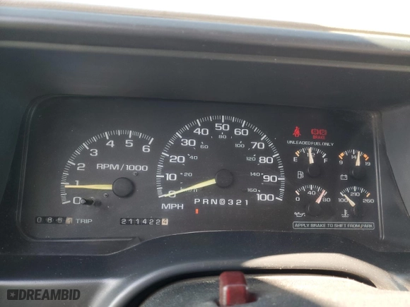 1999 Chevrolet Tahoe Z71 with VIN 1GNEK13R4XJ458295, listed as a Copart auction lot 47435675 with 211,422 mi miles and Salvage Title. Bid and sale history available at carsss.com. Image 9.