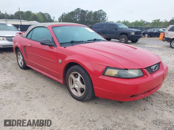 2004 Ford Mustang Deluxe with VIN 1FAFP44694F196850, listed as a IAAI auction lot 41917890 with 146,585 mi miles. Bid and sale history available at carsss.com. Image 1.