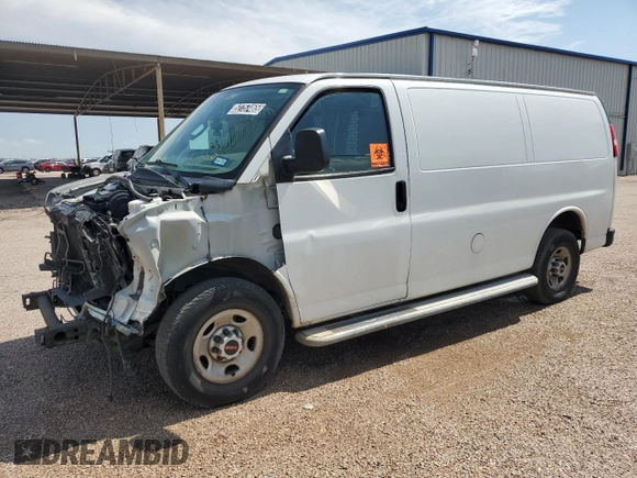 2019 GMC Savana Cargo z VIN 1GTW7AFGXK1216533, wystawiony jako Copart lot #58608405 z przebiegiem 222 344 mil mil oraz Szkody całkowita. Historia ofert i sprzedaży dostępna na DreamBid. Obrazek 1.